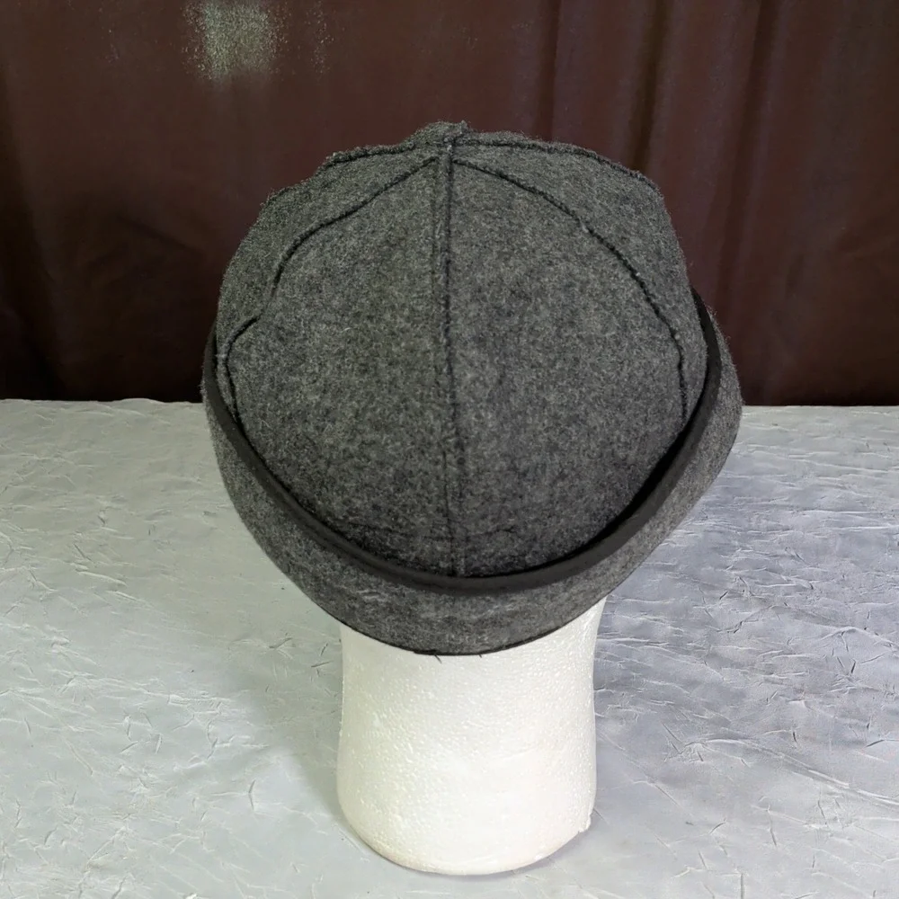 Stormy Kromer Original Kromer Cap Mens Size 7 3/8 Wool Hat Ear Flap Gray